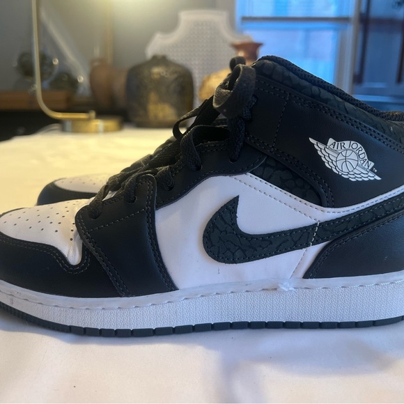 Air Jordan Kids' Black and White Sneakers
